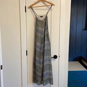 Madewell Blue Pattern Strappy dress